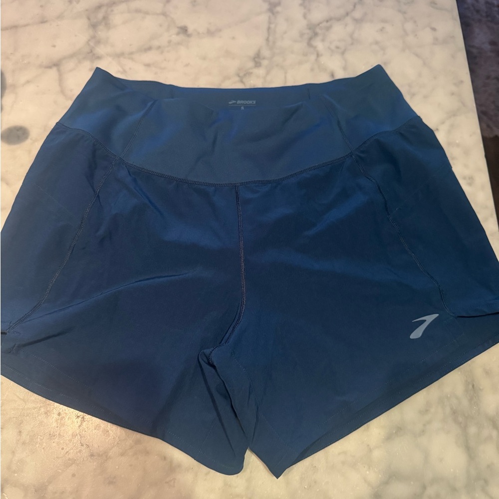 Brooks Women's Athletic Shorts in Navy Blue